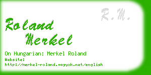 roland merkel business card